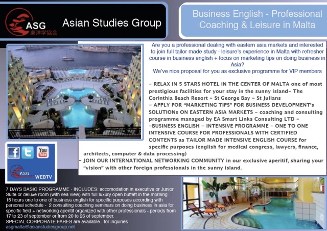 business coaching malta sept 2013